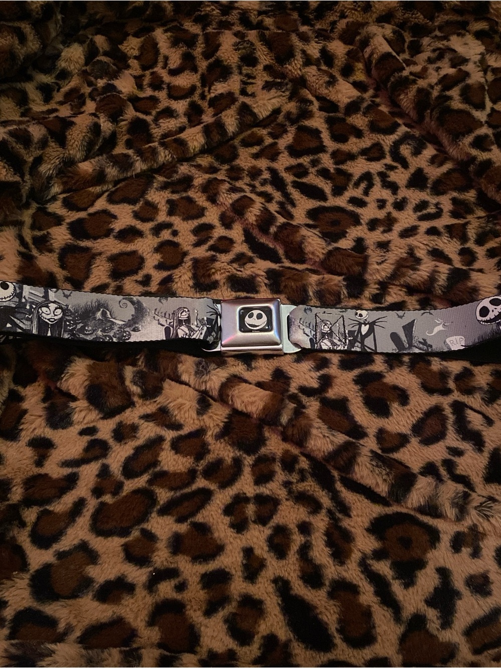 Buckle-Down Nightmare before Christmas Belt with Silver Buckle